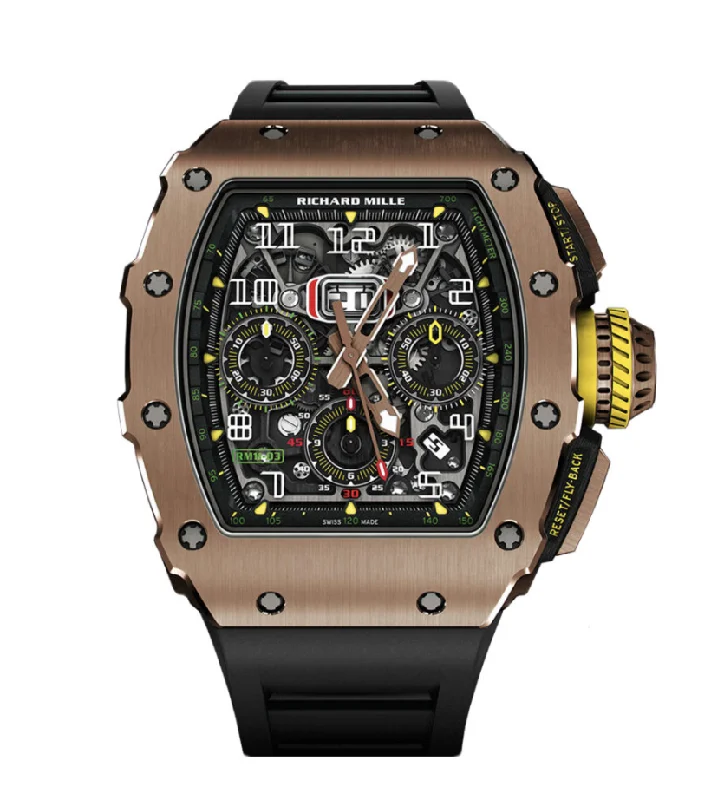 Replica Richard Mille RM 11-03 Automatic Flyback Chronograph Full Rose Gold